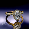 1.60ct Pear Diamond Gold Engagement Ring - 02US93
